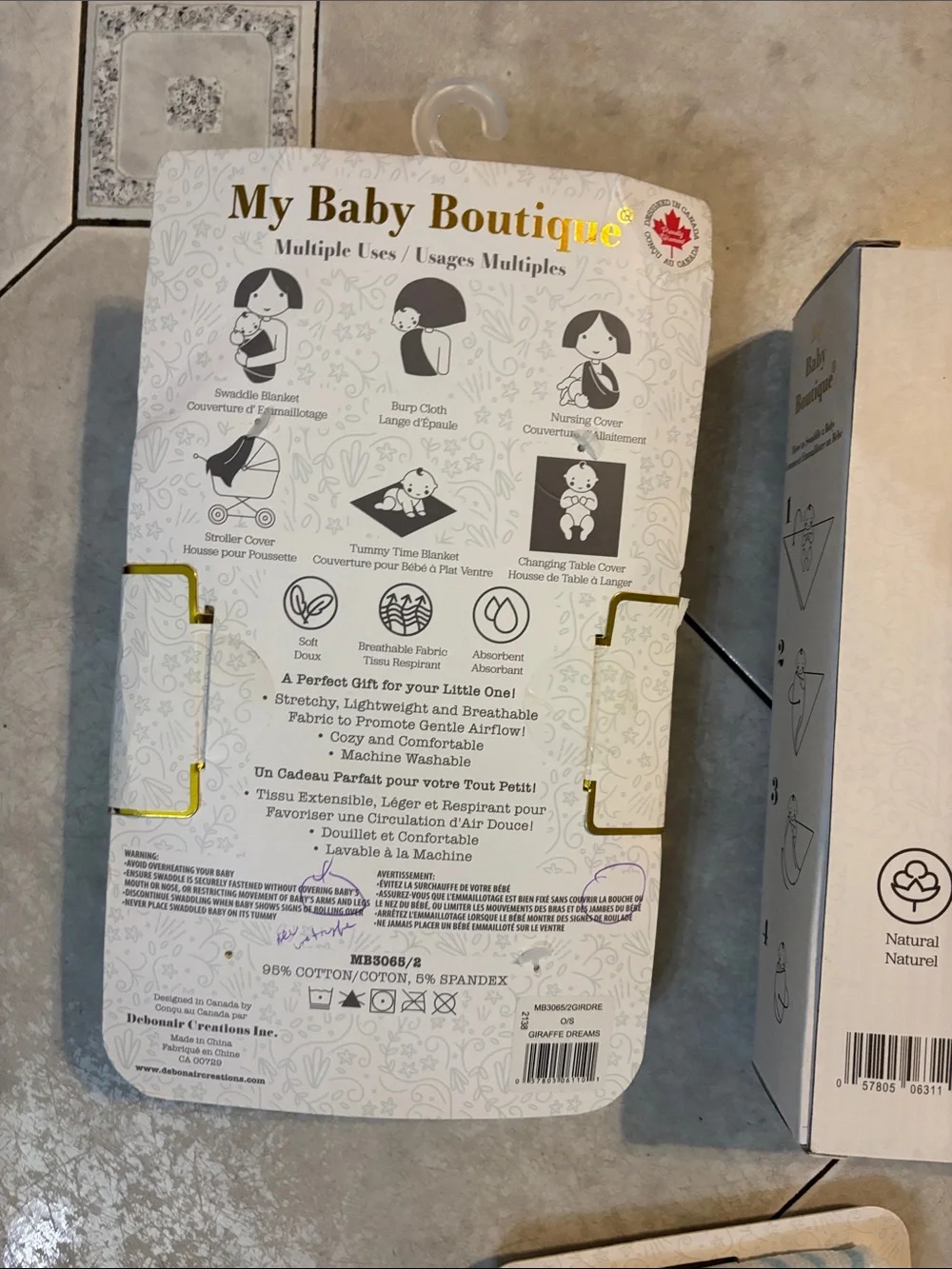 Blue & Neutral Baby Socks and Accessories Set